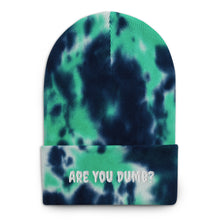 Load image into Gallery viewer, Are You Dumb? Tie-dye beanie